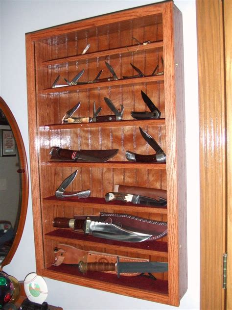 knife display cabinet.